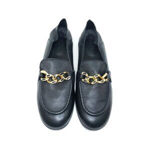 See by Chloe Mahe Chain Loafers Convertible Black Leather Womens EUR 40/US 10
